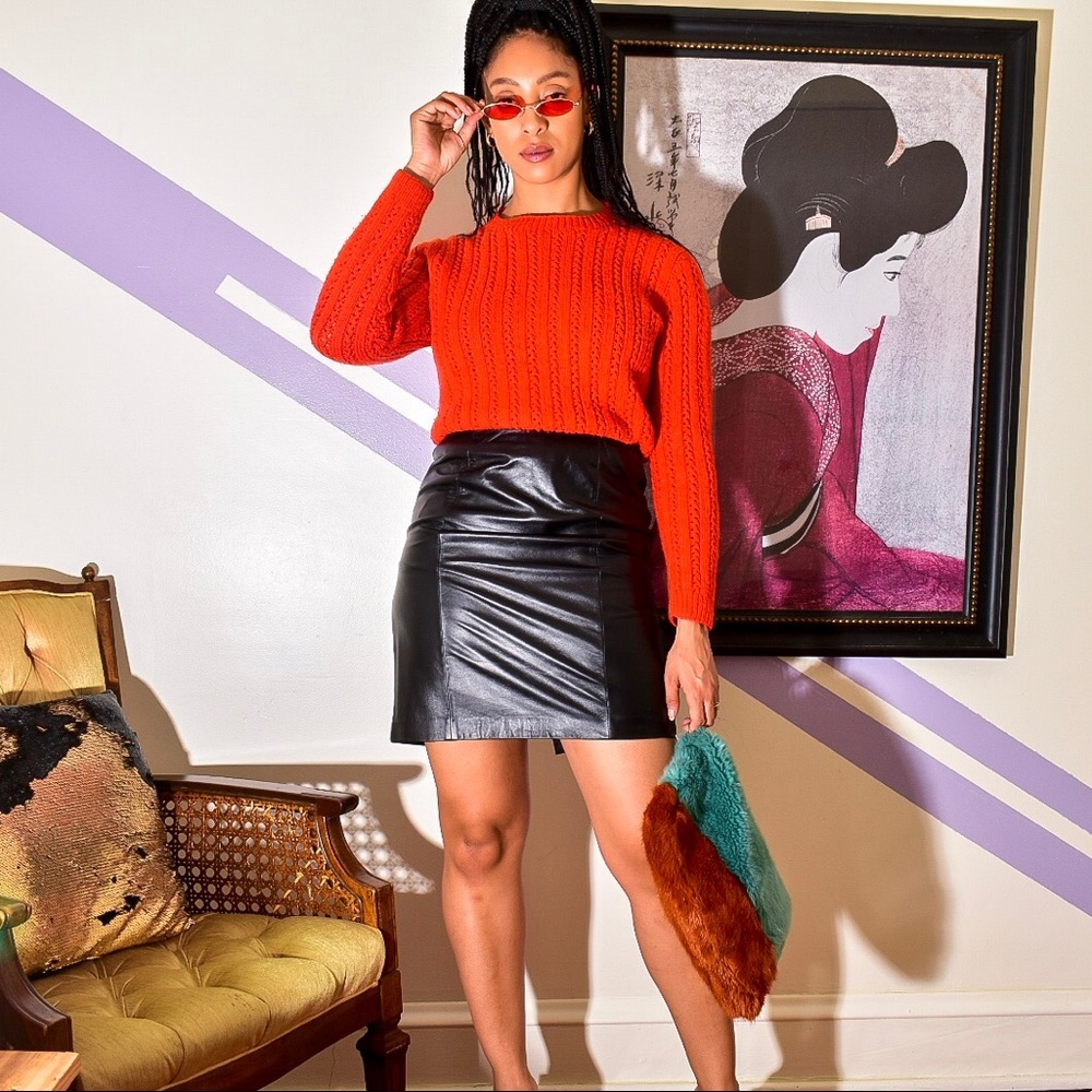 Orange Sweater sz small
